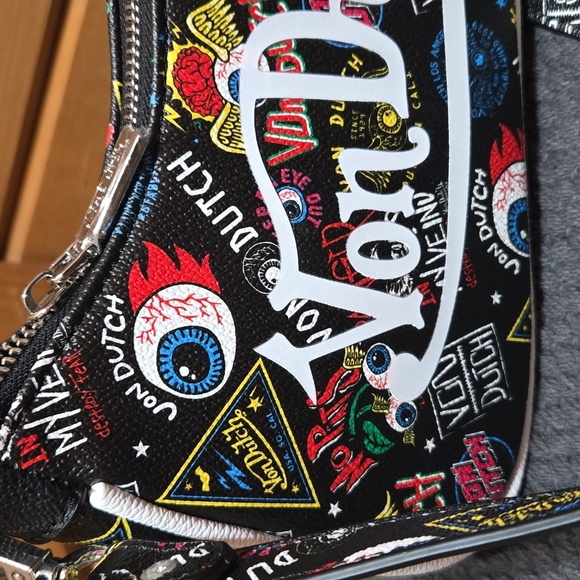 Von Dutch Blavk Jax Shoulder Bag NWT - Picture 3 of 6